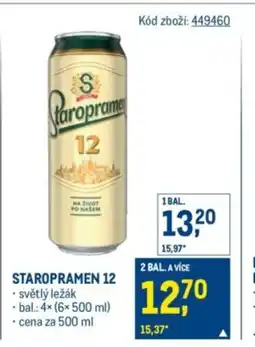 Makro Staropramen 12 nabídka