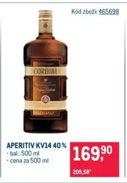 Makro Aperitiv KV14 40% nabídka