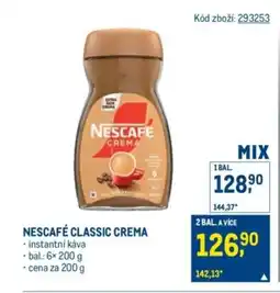 Makro Nescafé classic crema nabídka