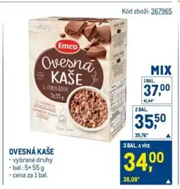 Makro Ovesná kaše nabídka