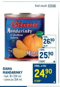 Makro Giana mandarinky nabídka