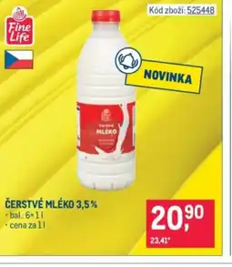 Makro Čerstvé mléko 3,5% nabídka