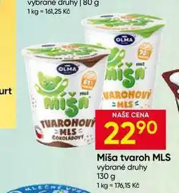 Hruška Míša tvaroh MLS vybrané druhy nabídka