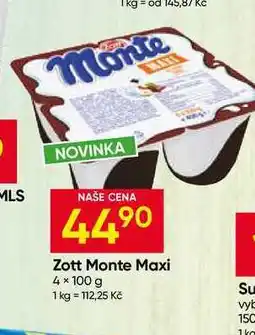 Hruška Zott Monte Maxi 4× nabídka