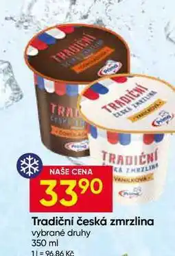 Hruška PRIMA Tradiční česká zmrzlina vybrané druhy nabídka