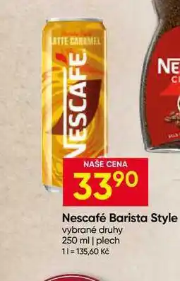 Hruška Nescafé Barista Style vybrané druhy nabídka