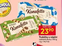 Hruška ROSHEN Trubičky s náplni vybrané druhy nabídka