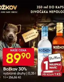 Hruška Božkov Vodka nabídka