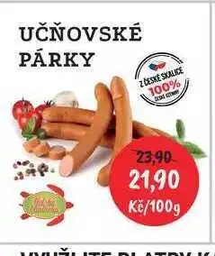 RABBIT řeznictví UČŇOVSKÉ PÁRKY nabídka