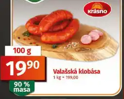 COOP TIP Valašská klobása nabídka