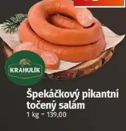 COOP TIP Špekáčkový pikantní točený salám nabídka