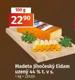 COOP TIP Madeta Jihočeský Eidam uzený 44 % t. v s. nabídka