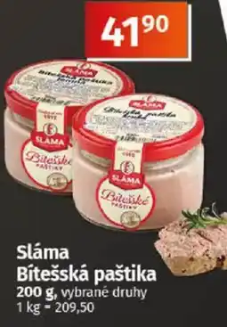 COOP TIP Sláma Bítešská paštika nabídka
