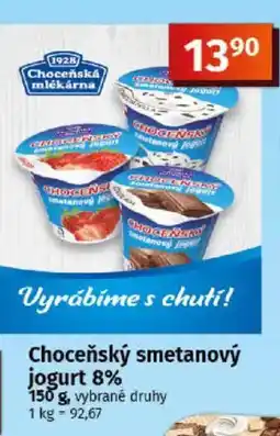 COOP TIP Choceňský smetanový jogurt 8% nabídka