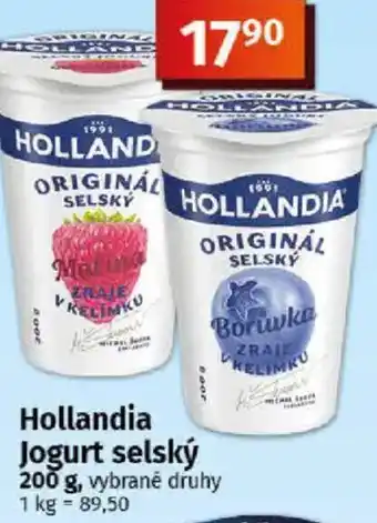 COOP TIP Hollandia Jogurt selský nabídka