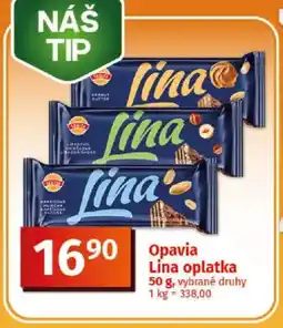 COOP TIP Opavia Lina oplatka nabídka