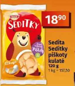 COOP TIP Sedita Seditky piškoty kulaté nabídka