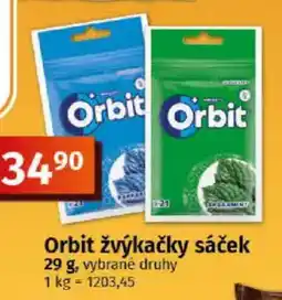 COOP TIP Orbit žvýkačky sáček nabídka