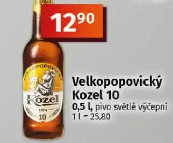 COOP TIP Velkopopovický Kozel 10 nabídka