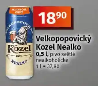 COOP TIP Velkopopovický Kozel Nealko nabídka