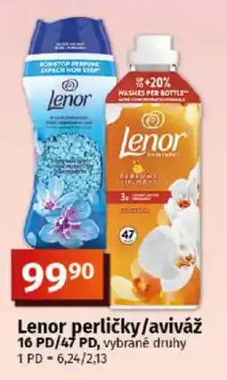 COOP TIP Lenor perličky/aviváž nabídka
