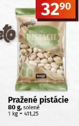COOP TIP Pražené pistácie nabídka