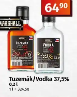 COOP TIP Tuzemák/Vodka 37,5% nabídka
