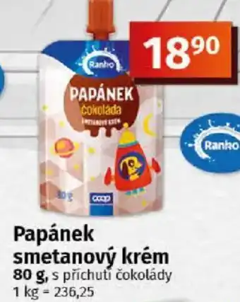 COOP TIP Ranko Papánek smetanový krém nabídka