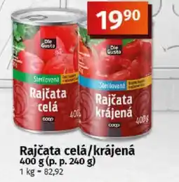 COOP TIP Rajčata celá/krájená nabídka