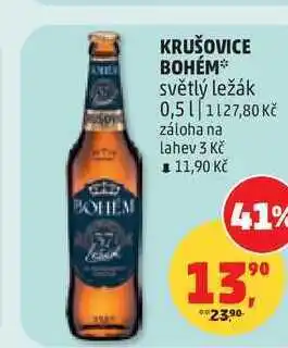 Penny Market KRUŠOVICE BOHÉM světlý ležák nabídka