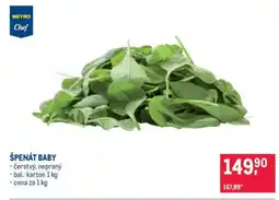 Makro Špenát baby nabídka