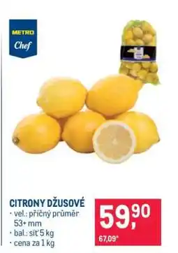 Makro Citrony džusové nabídka