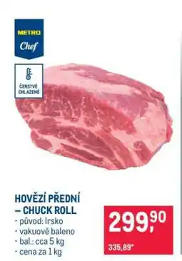 Makro Hovězí přední chuck roll nabídka
