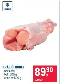 Makro Králičí hřbet nabídka