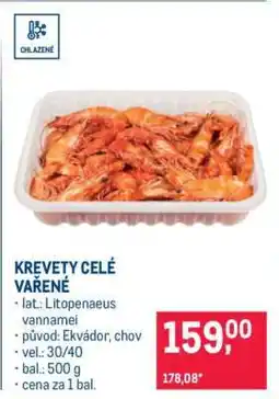 Makro KREVETY CELÉ VAŘENÉ nabídka