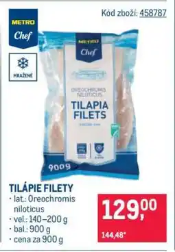 Makro Tilápie filety nabídka