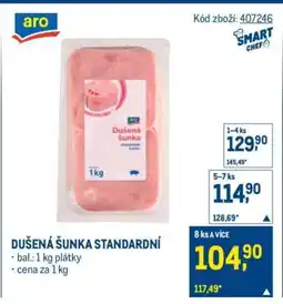 Makro Dušená šunka standardní nabídka