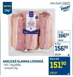 Makro Anglická slanina lisovaná nabídka