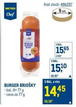 Makro BURGER BRIOŠKY nabídka
