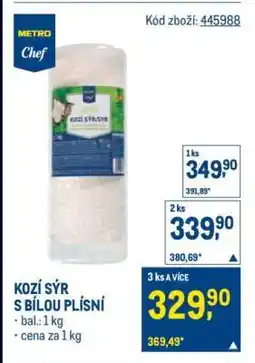 Makro KOZÍ SÝR S BÍLOU PLÍSNÍ nabídka