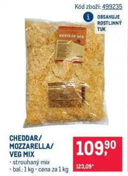 Makro CHEDDAR/ MOZZARELLA/ VEG MIX nabídka