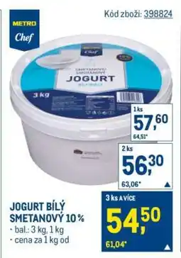 Makro JOGURT BÍLÝ SMETANOVÝ 10 % nabídka
