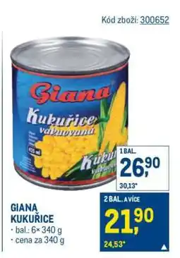 Makro Giana Kukuřice nabídka