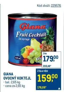 Makro GIANA OVOCNÝ KOKTEJL nabídka