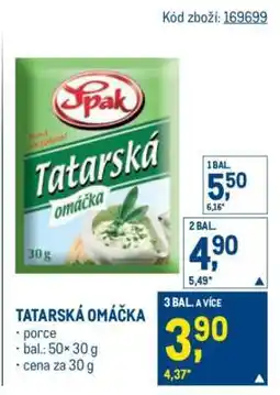 Makro Tatarská omáčka nabídka