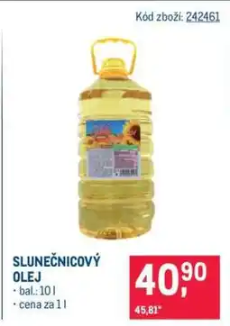 Makro Slunečnicový olej nabídka