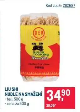 Makro Liu Shi nudle na smažení nabídka