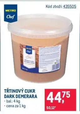 Makro Třtinový cukr Dark Demerara nabídka