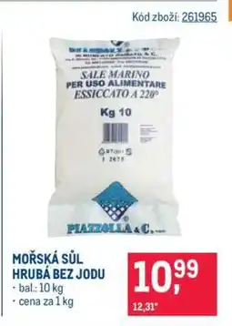 Makro MOŘSKÁ SŮL HRUBÁ BEZ JÓDU nabídka
