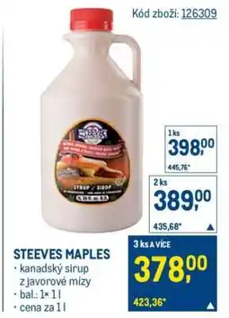 Makro Steeves Maples nabídka